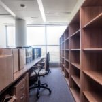 Shelves and paper boxes, moving to new office building