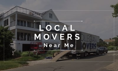 Local & Short-Distance Movers Near Me - moving companies in Connecticut, Moving Companies in CT, Truck in front Of a Large White Home