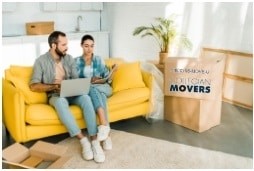 Couple Packing and Moving Their Home