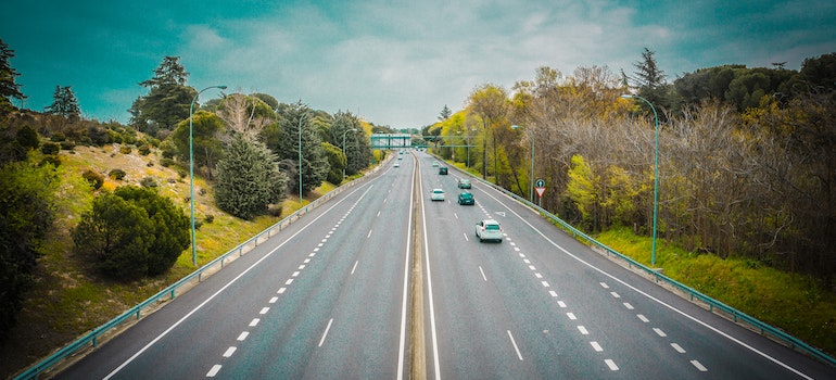 Cars on the road