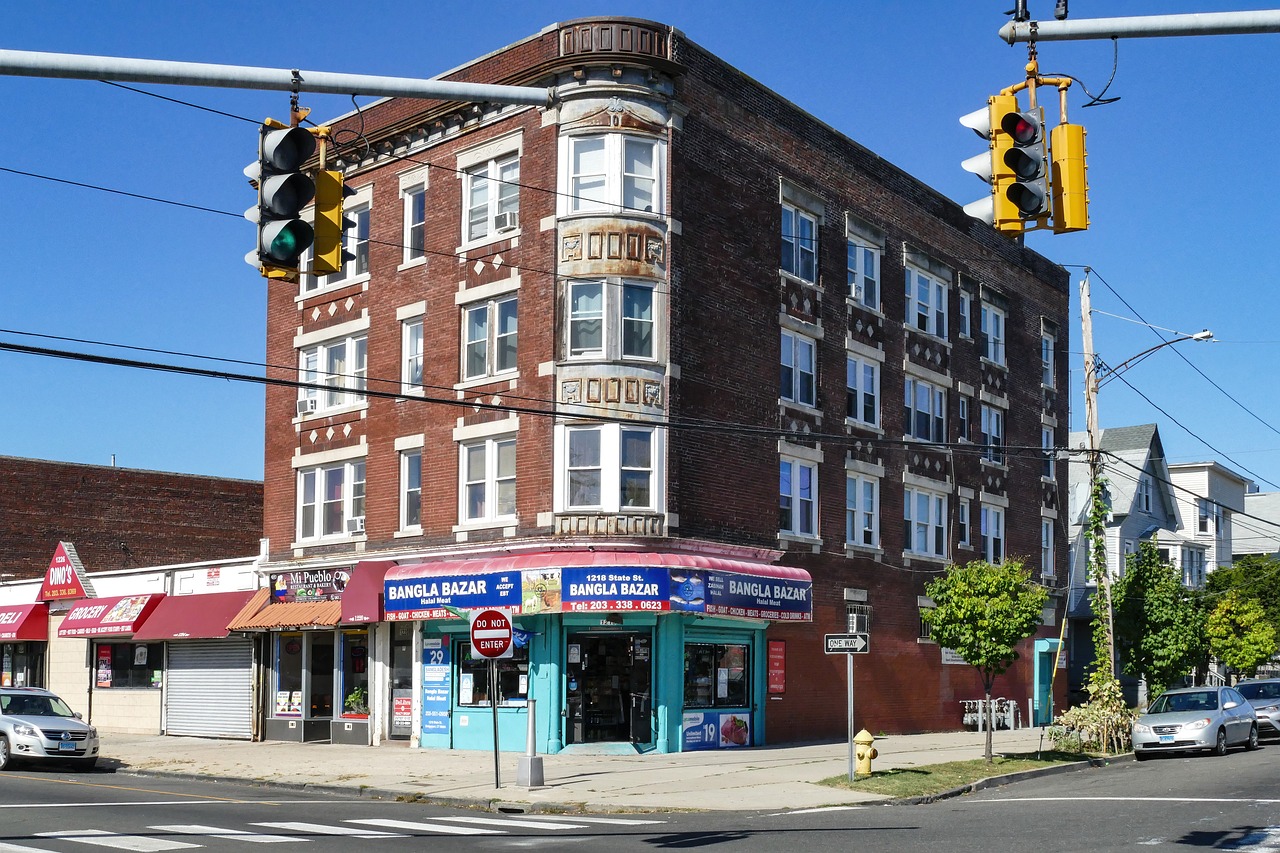 A look of a street in Bridgeport