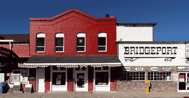 Street view of Bridgeport city