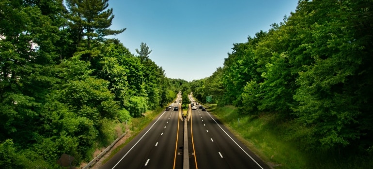 A highway in Connecticut