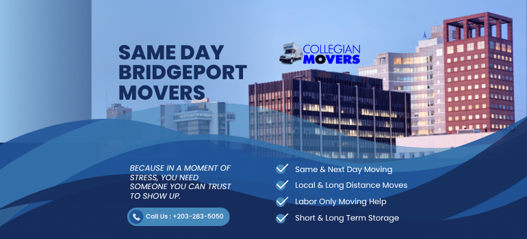 Hire Collegian's Same Day Movers Bridgeport CT