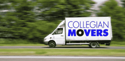 moving truck completing an urgent move